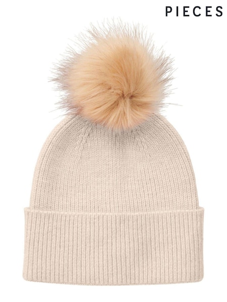 PIECES Pink Pom Pom Hat (Q66664) | €10.50