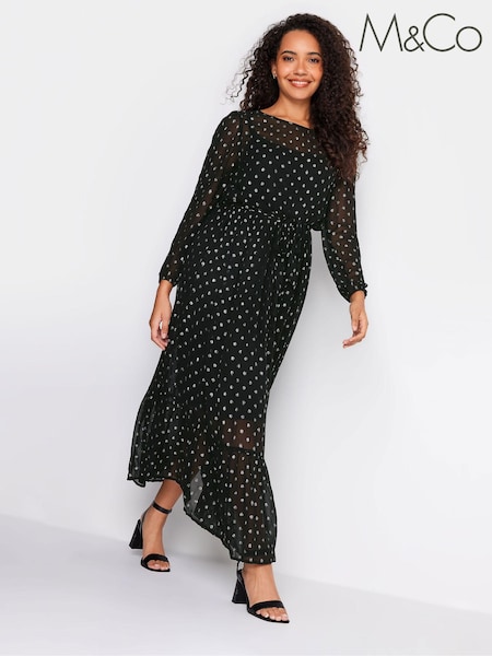 M&Co Metallic Spot Smock Dress (Q66775) | €17