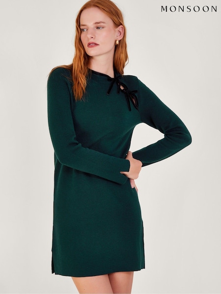 Monsoon Bea Bow Tunic Dress (Q66927) | 322 LEI