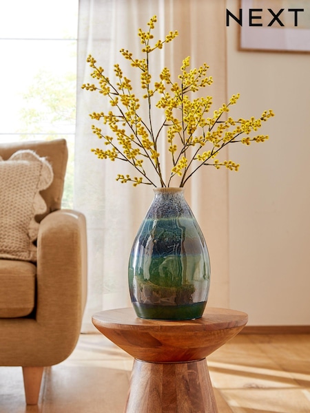 Set of 3 Yellow Artificial Mimosa Stems (Q66992) | €12