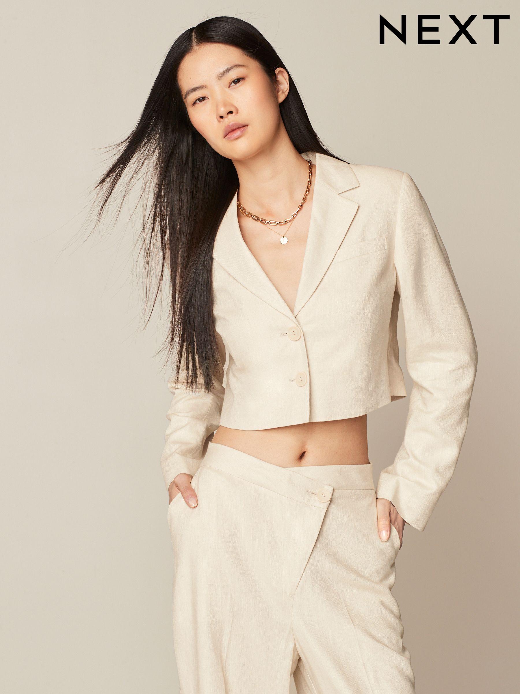 Next cream blazer sales