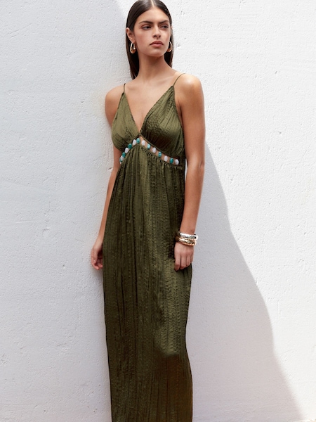 Зеленый хаки - Maxi Dress (Q67016) | €16