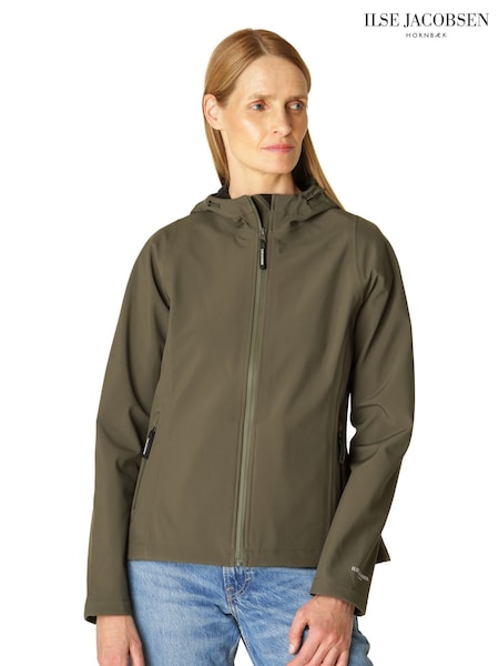 Ilse Jacobsen Waterproof Short A Line Softshell Raincoat (Q67102) | €89