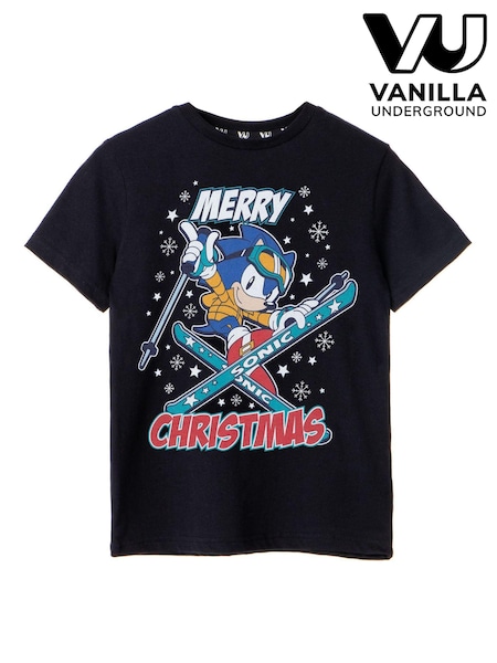 Musta Sonic - Vanilla Underground Boys Christmas 100% Cotton T-shirt (Q67104) | €22