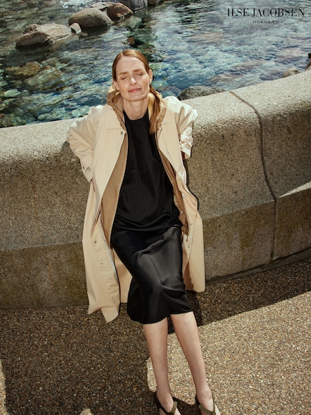 Ilse Jacobsen Waterproof Loose Fit Longline Raincoat (Q67117) | €128