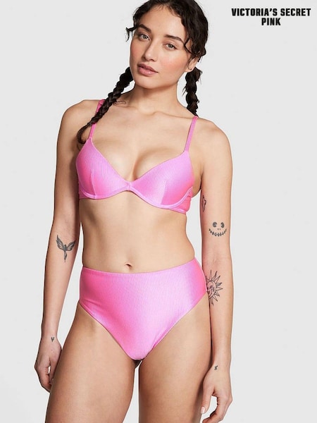 Victoria's Secret Pink Lola Pink High Waisted Bikini Bottom (Q67208) | €15
