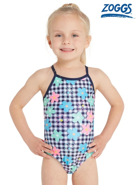 Zoggs Girls Tex Back One Piece Swimsuit (Q67234) | €12
