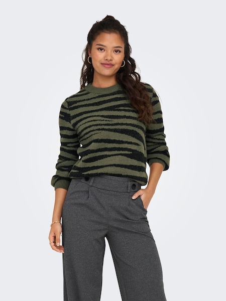 JDY Green Soft Touch V Neck Jumper (Q67284) | €13