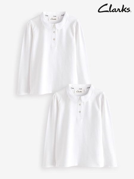 Clarks Clarks Girls Polo Shirts 2 Pack (Q67296) | 20 € - 28 €