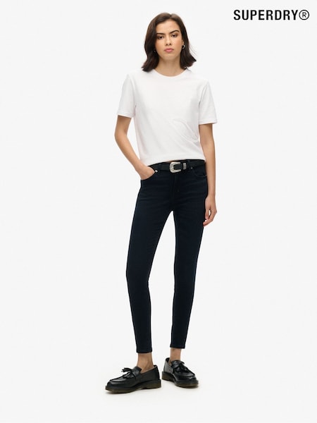 Superdry Blue/Black Vintage Mid Rise Skinny Jeans (Q67416) | €83