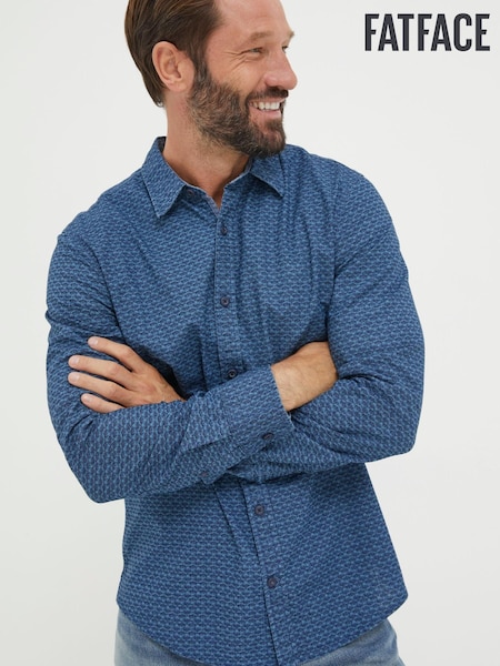 FatFace Blue Fanmore Print Shirt (Q67438) | €34