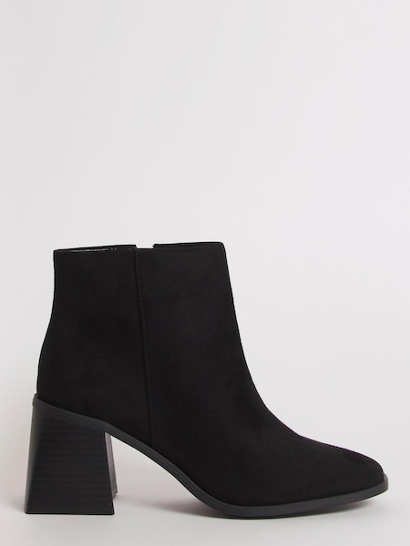 Simply Be Black Wide Fit Classic Simple Heeled Ankle Boots (Q67590) | €44