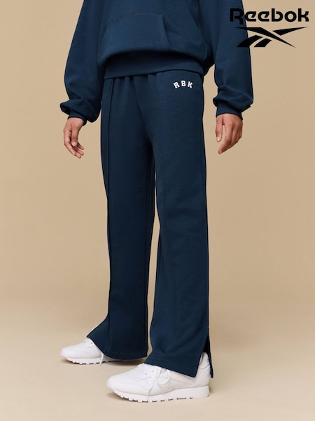 Reebok Girls Navy Varsity Wide Leg Joggers (Q67598) | €22.50 - €31