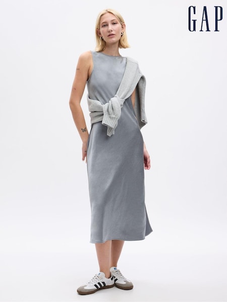 Gap Grey High Neck Midi Dress (Q68125) | €20.50