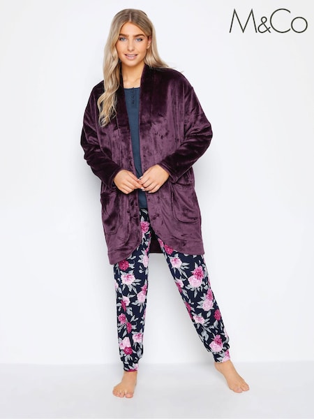 M&Co Red Edge To Edge Dressing Gown (Q68229) | €8