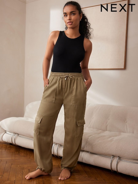 Khaki Green Cargo Combat Trousers (Q68390) | €10