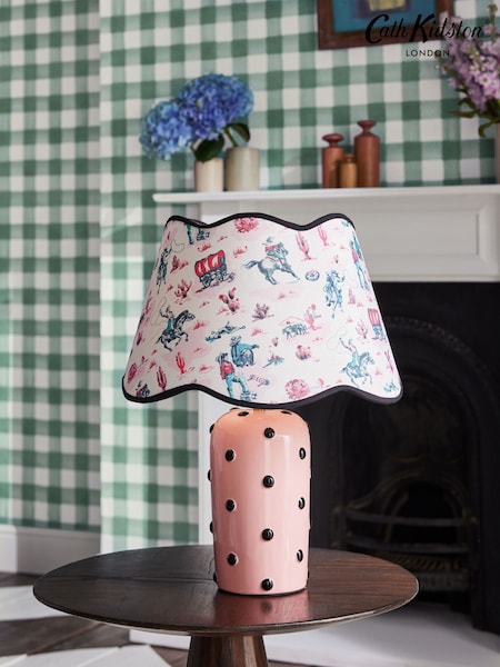 Cath Kidston Pink Cowgirl Scallop Spot Table Lamp (Q68751) | €129