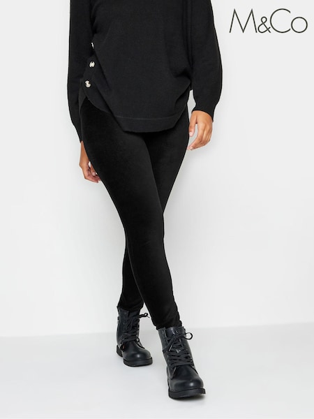 M&Co Black Petite Cord Leggings (Q68878) | €36