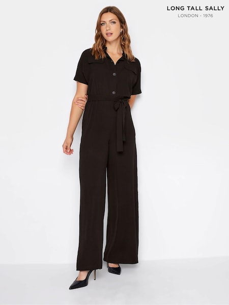 Long Tall Sally Black Utility Jumpsuit (Q68882) | 198 QAR