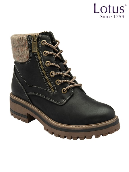 Lotus Black Casual Boots (Q69000) | €83
