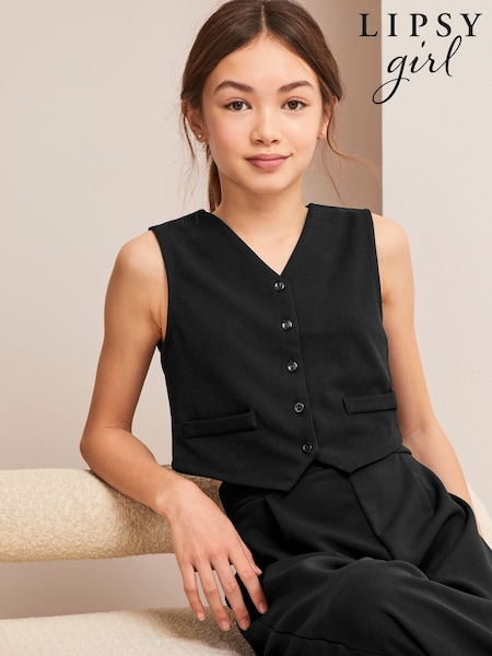 Lipsy Black Scuba Waistcoat (Q69011) | € 6 - € 8