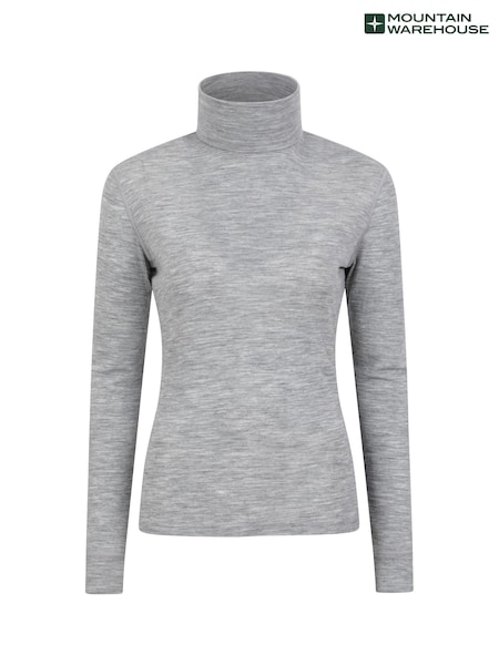 Mountain Warehouse Grey Womens Merino Thermal Top (Q69090) | $64