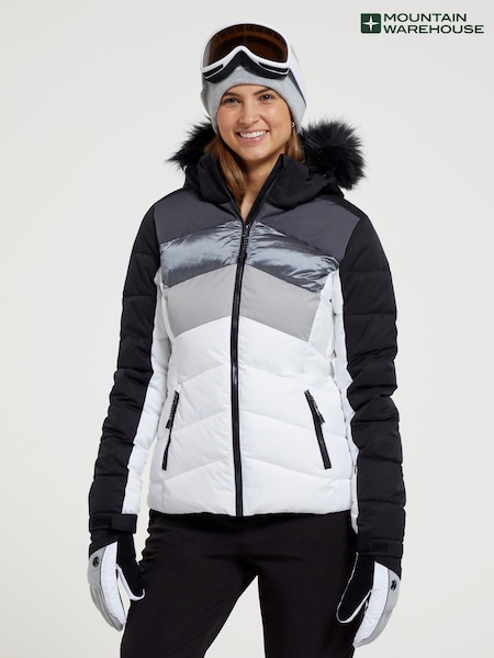 Mountain Warehouse White Cascade Womens Water Resistant Padded Ski Jacket (Q69091) | 8,652 UAH