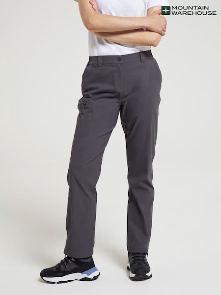 Серый - Mountain Warehouse Hiker Stretch Womens Quick Drying UV Max Trousers (Q69124) | €53