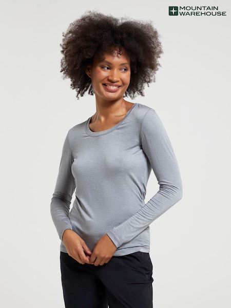 Mountain Warehouse Grey Womens Keep The Heat Thermal Top (Q69130) | $41