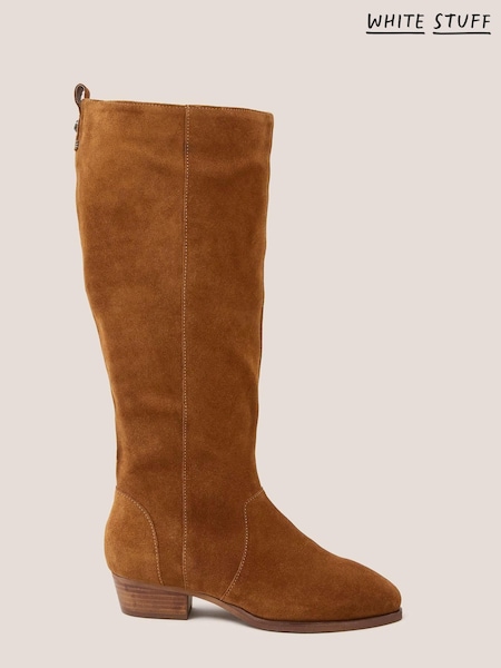 White Stuff Wide Fit Suede Knee High Boots (Q69248) | €70