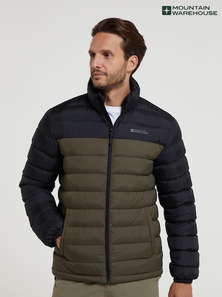 Mountain Warehouse Green Mens Vista Water Resistant Padded Jacket (Q69463) | ₪201