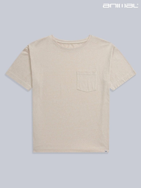 Animal Cream Womens Elena T-Shirt (Q69476) | AED73