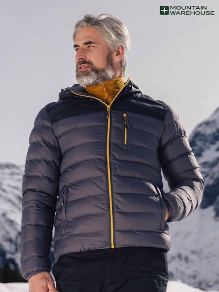 Harmaa - Mountain Warehouse Link Mens Water Resistant Padded Jacket (Q69477) | €126