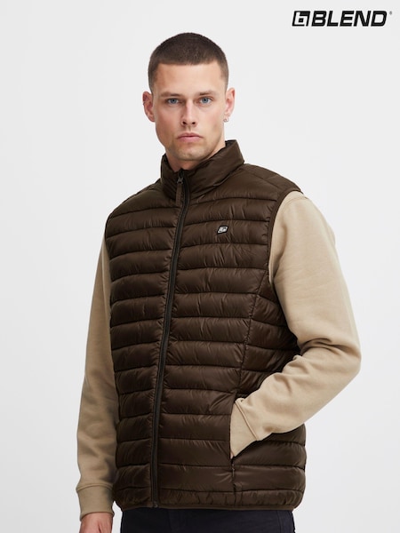 Blend Brown Light Lightweight Romsey Puffer Gilet (Q69533) | €50