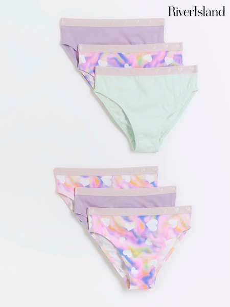 River Island Girls Multipack of 6 Tie-Dye Briefs (Q69684) | 19 € - 23 €