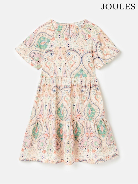 Joules Girls' Sunshine Multi Tiered Woven Dress (Q69714) | €25 - €30.50