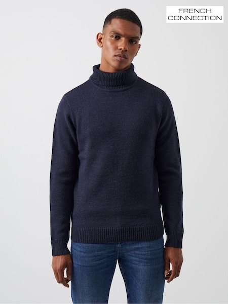 French Connection Blue Roll Neck Knit Jumper (Q69739) | 2,103 UAH
