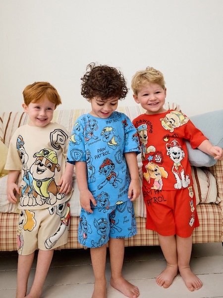 Red/Blue Paw Patrol Short Pyjamas 3 Pack (9mths-8yrs) (Q70004) | €29 - €35