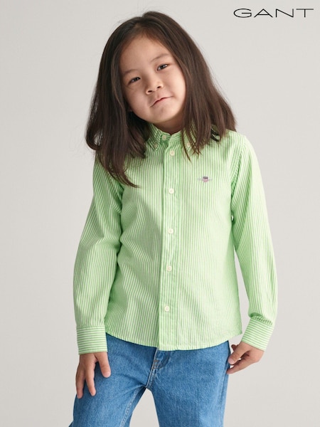 GANT Kids Shield Striped Oxford 100% Cotton Shirt (Q70405) | 196 LEI