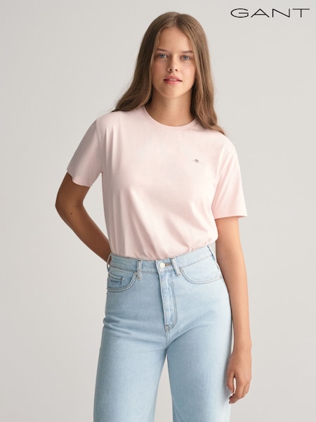 GANT 100% Cotton Shield Logo T-Shirt (Q70411) | 104 LEI
