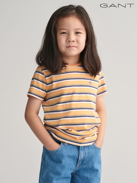GANT Kids Shield Striped 100% Cotton T-Shirt (Q70425) | €17