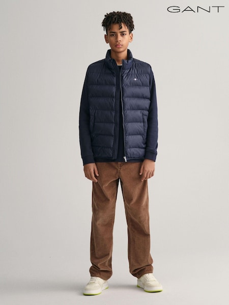 GANT Blue Teens Shield Light Padded Gilet (Q70454) | €79