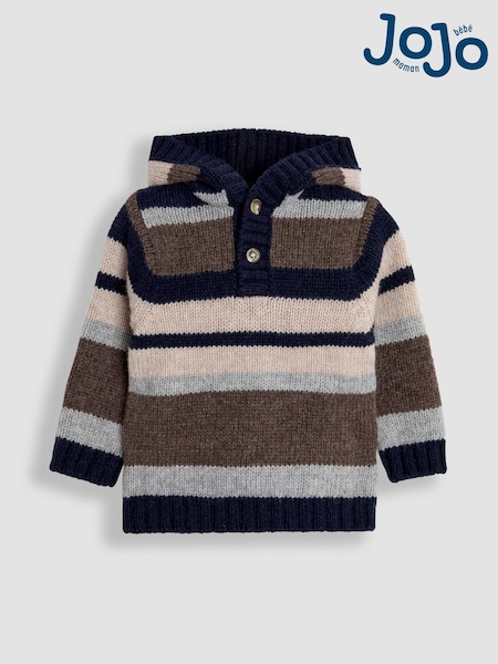 JoJo Maman Bébé Striped Hooded Jumper (Q70589) | 43 €