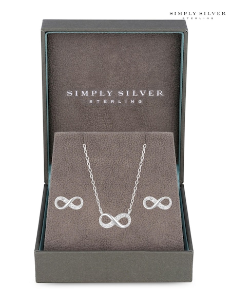 Simply Silver Infinity Set (Q70740) | ‏151‏₪