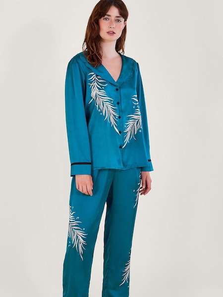 Monsoon Blue Clover Feather Pyjamas Set (Q70758) | €30