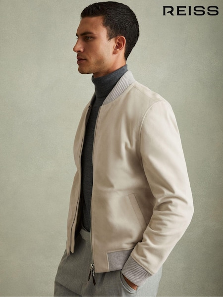 Reiss Diego Suede Bomber Jacket (Q70823) | €627