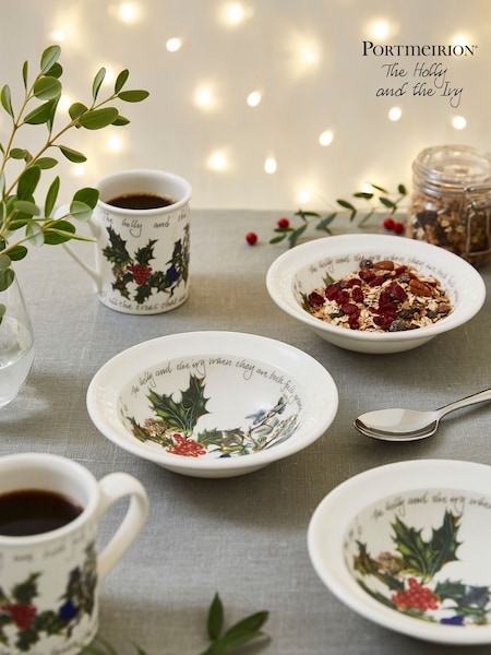 Portmeirion Set of 6 The Holly and the Ivy 15cm Cereal Bowls (Q70881) | €155
