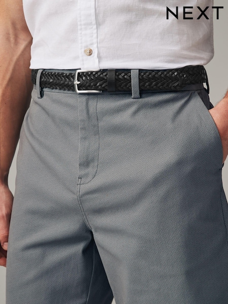 Black Weave Leather Belt (Q70928) | €14
