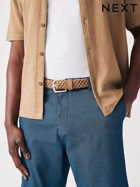 Natural Weave Leather Belt (Q70946) | €9