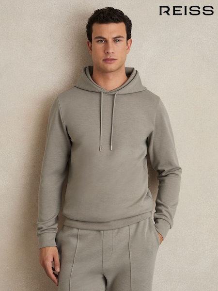 Taupefarben - Reiss Fabien Hoodie aus Interlock-Jersey (Q71029) | 181 €